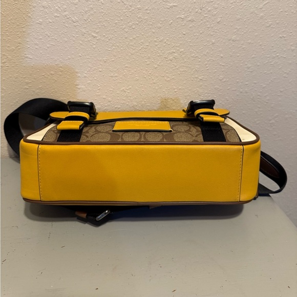 Coach men's Track Crossbody In Colorblock Signature Canvas CC357 - Picture 13 of 13